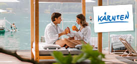 Vom Bett direkt in den See